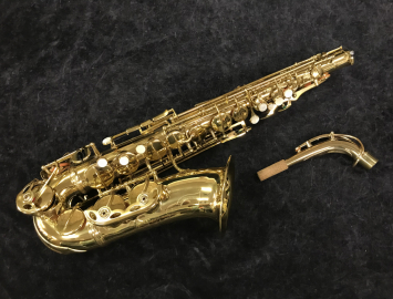 Photo Vintage Italian Majestic Alto Saxophone in Gold Lacquer, Serial #5393 - Repair Special